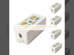 CAT6 CAT5E IDC 4 Pair/8 Way Junction Box 8P8C - เครื่องเชื่อมสายเคเบิลในสาย - โซกิตปลายทาง