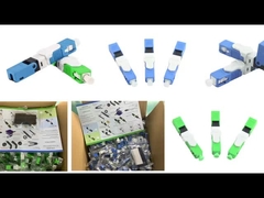เครื่องเชื่อมเร็ว Ftth Sc Apc เครื่องเชื่อมต่อไฟเบอร์ออปติกแบบเดียว
