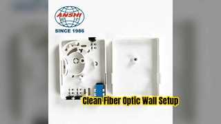 เต้ารับติดผนังไฟเบอร์ออปติกขนาดกะทัดรัดเพื่อการตั้งค่า FTTH ที่บ้านอย่างง่ายดาย