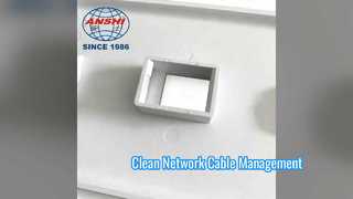 ANSHI RJ45 Wall Plate การจัดการสายเคเบิลเครือข่ายที่ง่ายดาย