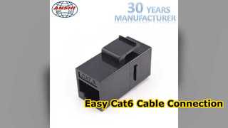การตั้งค่าตัวเชื่อมต่อคีย์สโตน Cat6 RJ45 อย่างง่าย