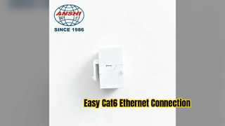 ANSHI Cat6 RJ45 แจ็คสโตน ตัวเชื่อมต่อ Easy Ethernet