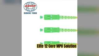 สายแพทช์ไฟเบอร์ MPO Elite 12 แกน โซลูชันเครือข่าย G652D