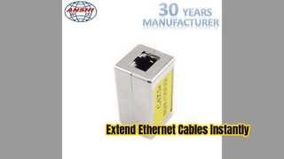 ขยายสายอีเธอร์เน็ตตัวเชื่อมต่อโลหะ RJ45 ที่ป้องกันได้อย่างง่ายดาย