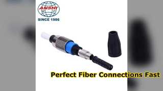 ตัวเชื่อมต่อไฟเบอร์ออปติกที่รวดเร็ว โซลูชัน FTTH ความแม่นยำสูง