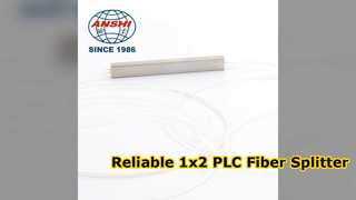 1x2 PLC Fiber Splitter โซลูชัน FTTH ความน่าเชื่อถือสูง