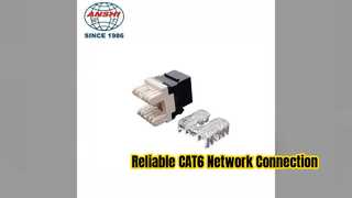 CAT6 UTP Keystone Jack ตัวเชื่อมต่อสายเคเบิลเครือข่ายที่เชื่อถือได้