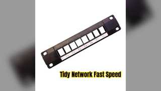 แผงแพทช์ Cat6A 8 พอร์ตเพื่อความชัดเจนของเครือข่าย