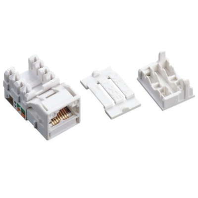 Unshielded 90 Degree Rj45 Keystone Jack CAT5E UTP Jack Outlet 8P8C Commscope Standard