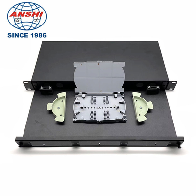 12 Ports 24 Cores SC/UPC Fiber Optic Patch Panel ODF 19 Inch Rack Mount