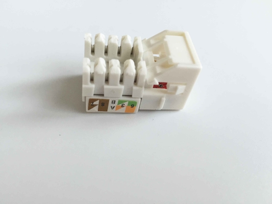 Unshielded 90 Degree Rj45 Keystone Jack CAT5E UTP Jack Outlet 8P8C Commscope Standard