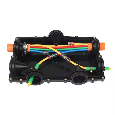 7 Holes TDC FTTH Micro Duct Distribution Microduct Closure For Fiber Optical Underground HDPE Tube Bundle Branch Use