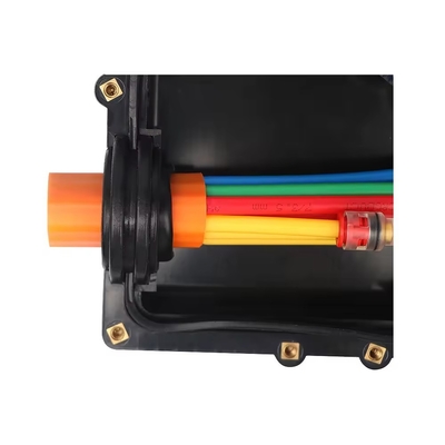 7 Holes TDC FTTH Micro Duct Distribution Microduct Closure For Fiber Optical Underground HDPE Tube Bundle Branch Use