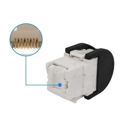RJ45 3M Type UTP CAT6 unshielded Keystone Jack 180 Degree With Gold Plating