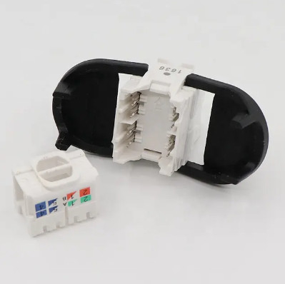 RJ45 3M Type UTP CAT6 unshielded Keystone Jack 180 Degree With Gold Plating