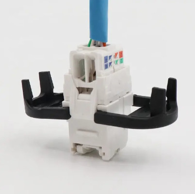 RJ45 3M Type UTP CAT6 unshielded Keystone Jack 180 Degree With Gold Plating
