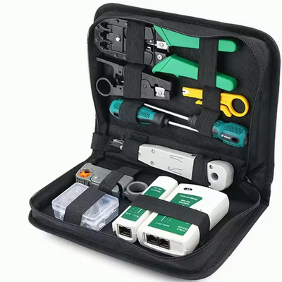 Network Repair Tool Kit RJ45 Crimp Pliers Cable Lan Tester Cutter Stripper testing tools