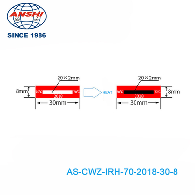 Irreversible Temperature Indicator Labels 2 Point 70  80 ℃ 158 176℉ 2 Temperature Level