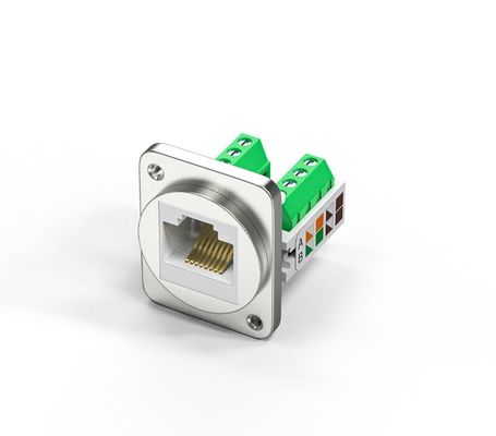 RJ45 D type CAT5E UTP keystone jack Toolless female jack panel mount telecommunications 