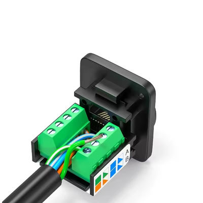 RJ45 D type CAT5E UTP keystone jack Toolless female jack panel mount telecommunications 