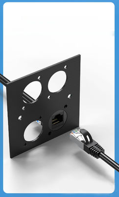 RJ45 D type CAT5E UTP keystone jack Toolless female jack panel mount telecommunications 