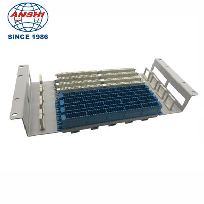 19 Inch Cable Side MDF Main Distribution Frame 100 Pairs Telephone Terminal Block