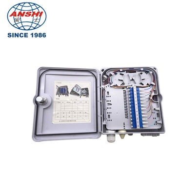 12-Core Fiber Optic Distribution Box with LC Simplex Adapters & IP65 Protection for FTTH Applications