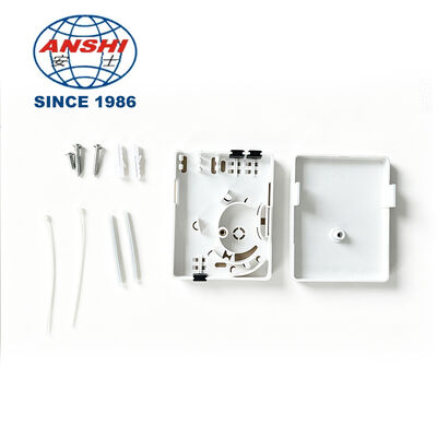 Mini FTTH Invisible 2-Core Optical Terminal Box Fiber Optic Wall Socket for 3G & 4G Networks