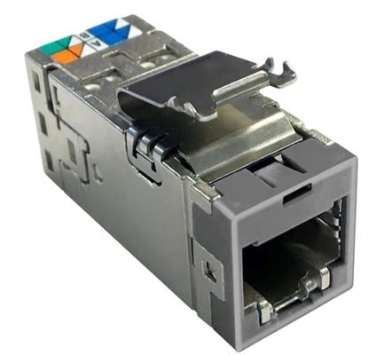 ANSHI AMP-TWIST SLX ซีรีส์ แจ็คโมดูลาร์ ประเภท 6A มีชิลด์ 4 คู่ ไม่มีฝาครอบกันฝุ่น