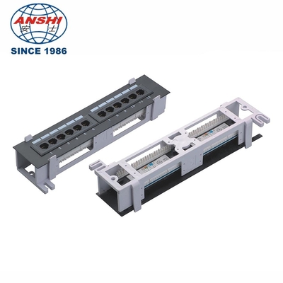 10 นิ้ว 12 พอร์ตติดผนัง UTP Patch Panel 110 IDC Type