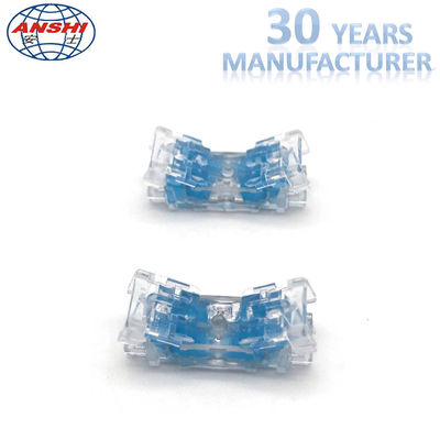 ตัวเชื่อมต่อสายแบบอินไลน์สี่คู่ ตัวเชื่อมต่อสายไฟ 0.4 - 0.7 มม. เจลเติม ล็อคข้อต่อโปร่งใส