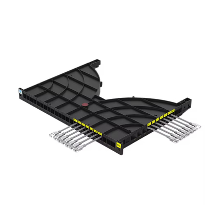 ชนิดช่องค่าย การบริหารเคเบิล ตู้ 24 Port Cable Manager สําหรับ Data Center Rack / Cabinet
