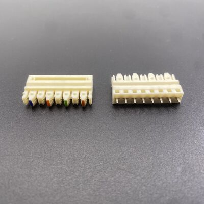 8 Pin 110 ประเภท PCB IDC Connector 4 สีพิมพ์ ทอร์มิเนลบล็อคกับ 3.81 มม Pitch สําหรับการเชื่อมต่อไฟฟ้าที่น่าเชื่อถือ