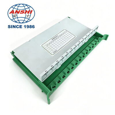 โรงงานขายส่ง 12 Core 24 Core Fiber Direct Splice Tray สะดวกต่อสิ่งแวดล้อม ABS Telecom V3.0 ODF เครื่องสับป้อนไฟเบอร์บูรณาการ