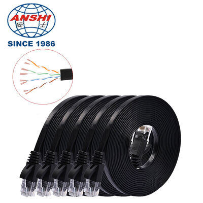 สายพับอิทธิรเน็ต RJ45 Ultra Thin Flat Patch Cord 5M LAN สายพับเครือข่ายทองแดง สายพับเครือข่ายแบนขนาดเล็ก