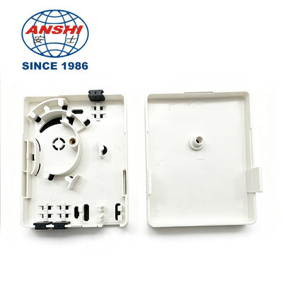 Mini FTTH Invisible 2-Core Optical Terminal Box Fiber Optic Wall Socket for 3G & 4G Networks