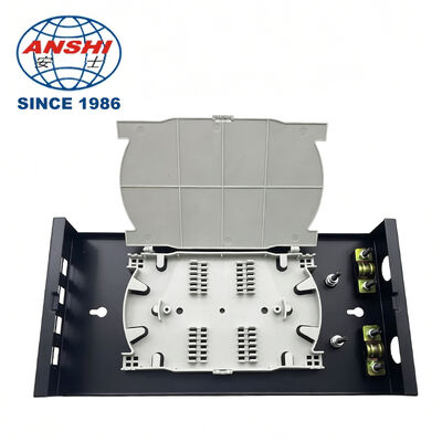 8 Core Indoor Metal Fiber Optic Distribution Box Uncut Cable PO Fiber Optic Patch Panel Type
