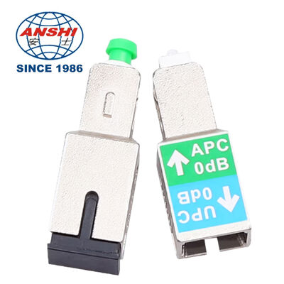 ตัวลดทอนใยแก้วนำแสง 0dB ประสิทธิภาพสูง, SC/APC Male-SC/UPC Female Inline Plug, Single/Multimode 1310/1550nm