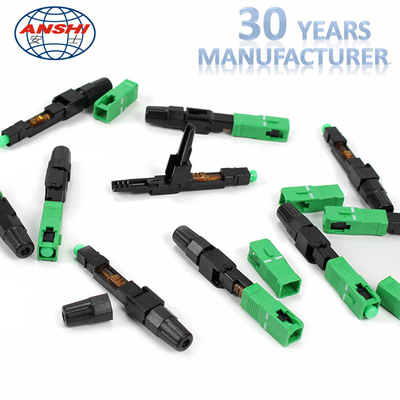 Fast Connector Ftth Sc Apc อุปกรณ์เสริมไฟเบอร์ออปติกโหมดเดียว